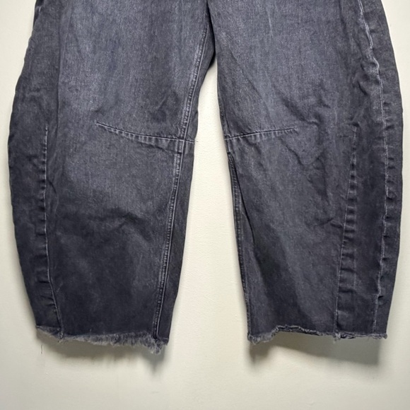 Citizens of Humanity Horseshoe Denim Black Barrel Jean Cropped Organic Cotton 30 - Picture 8 of 15